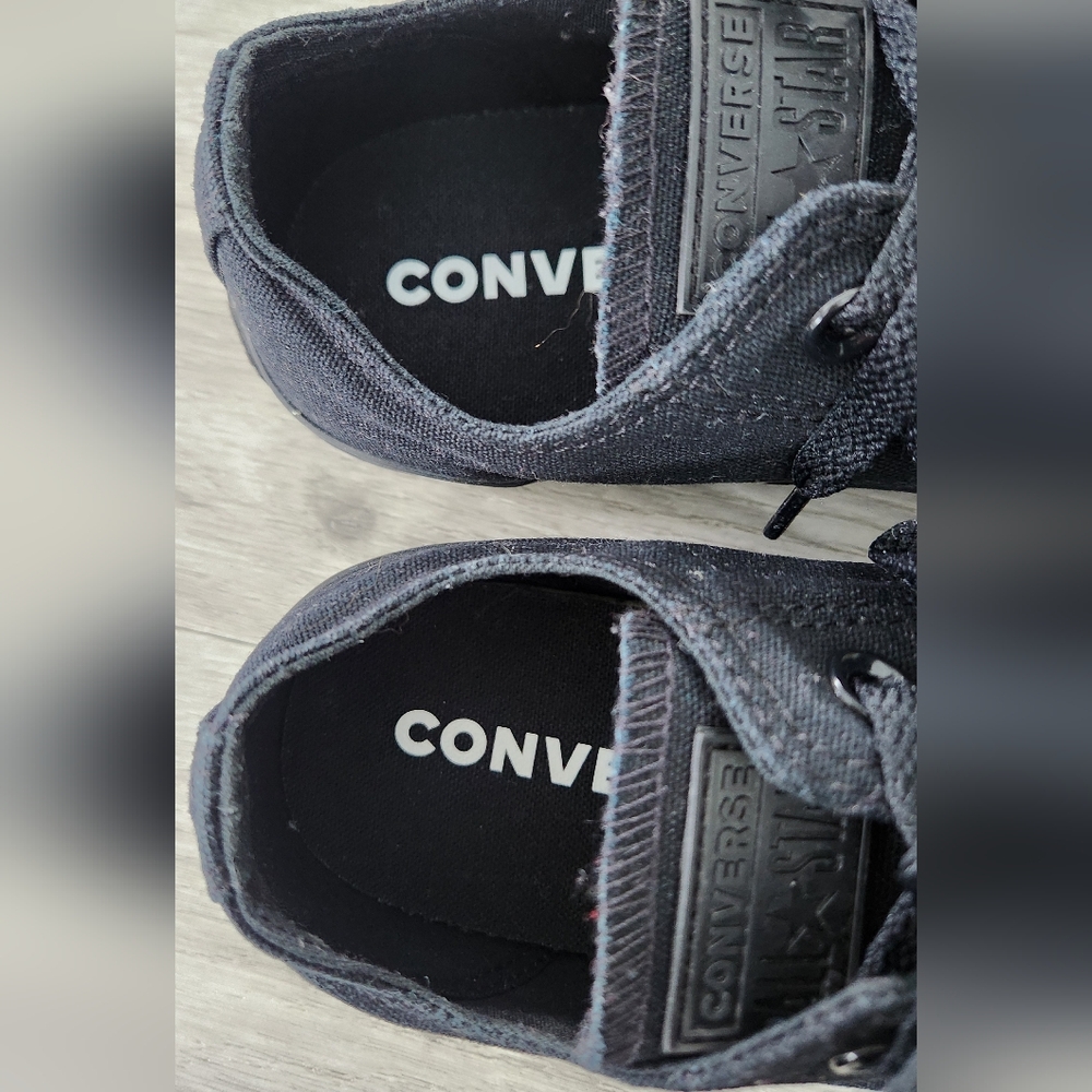 Converse Chuck Taylor Black Monochrome Low Size 8 - Picture 6 of 11